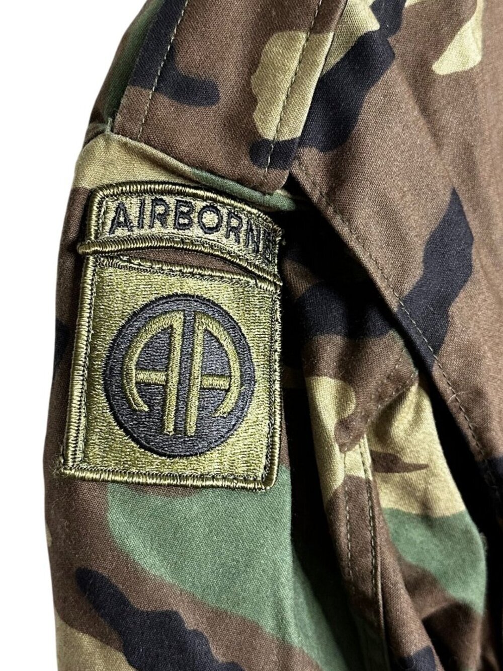 Vtg US Army M-65 Field Coat Woodland Camo USA Military Jacket Mens Small Long - Picture 4 of 9